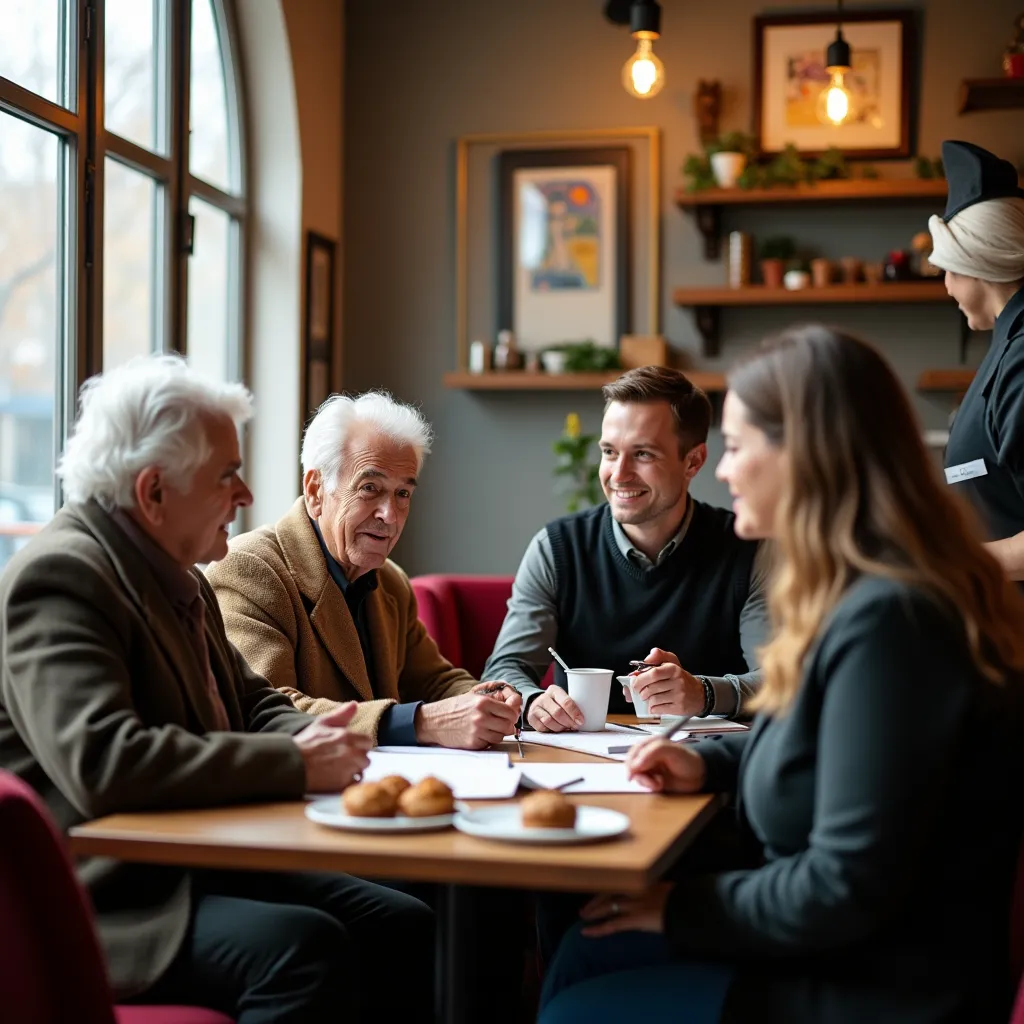Wizerunek emeryta cieszącego się życiem na emeryturze w parku.