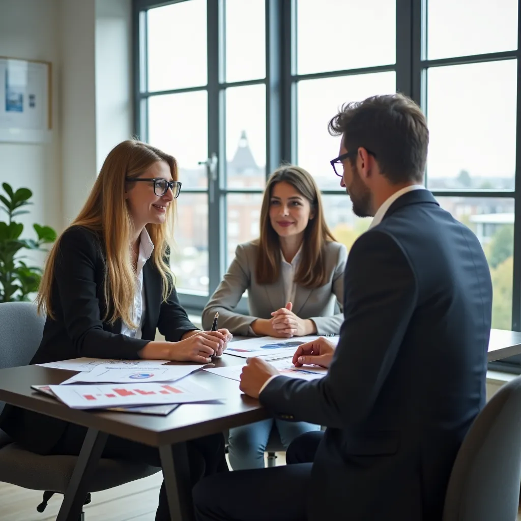 Rodzina przy komputerze, analizująca plany finansowe na przyszłość.